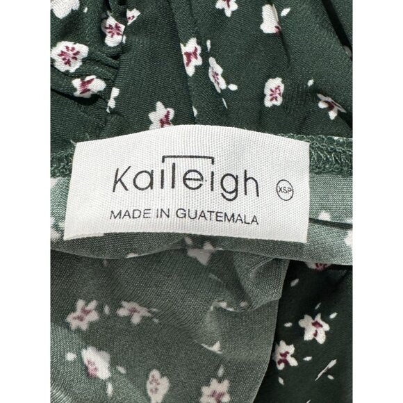 KAILEIGH Women Green Floral Jumpsuit XSP - Picture 3 of 4
